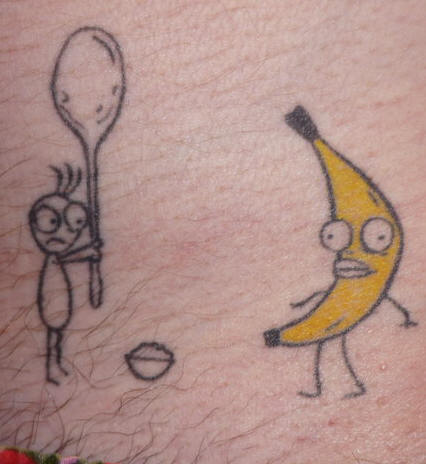 53+ Banana Tattoo Designs + Fun Meaning - Tattoo Glee